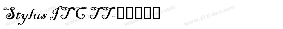Stylus ITC TT字体转换